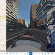 google maps view in de stad